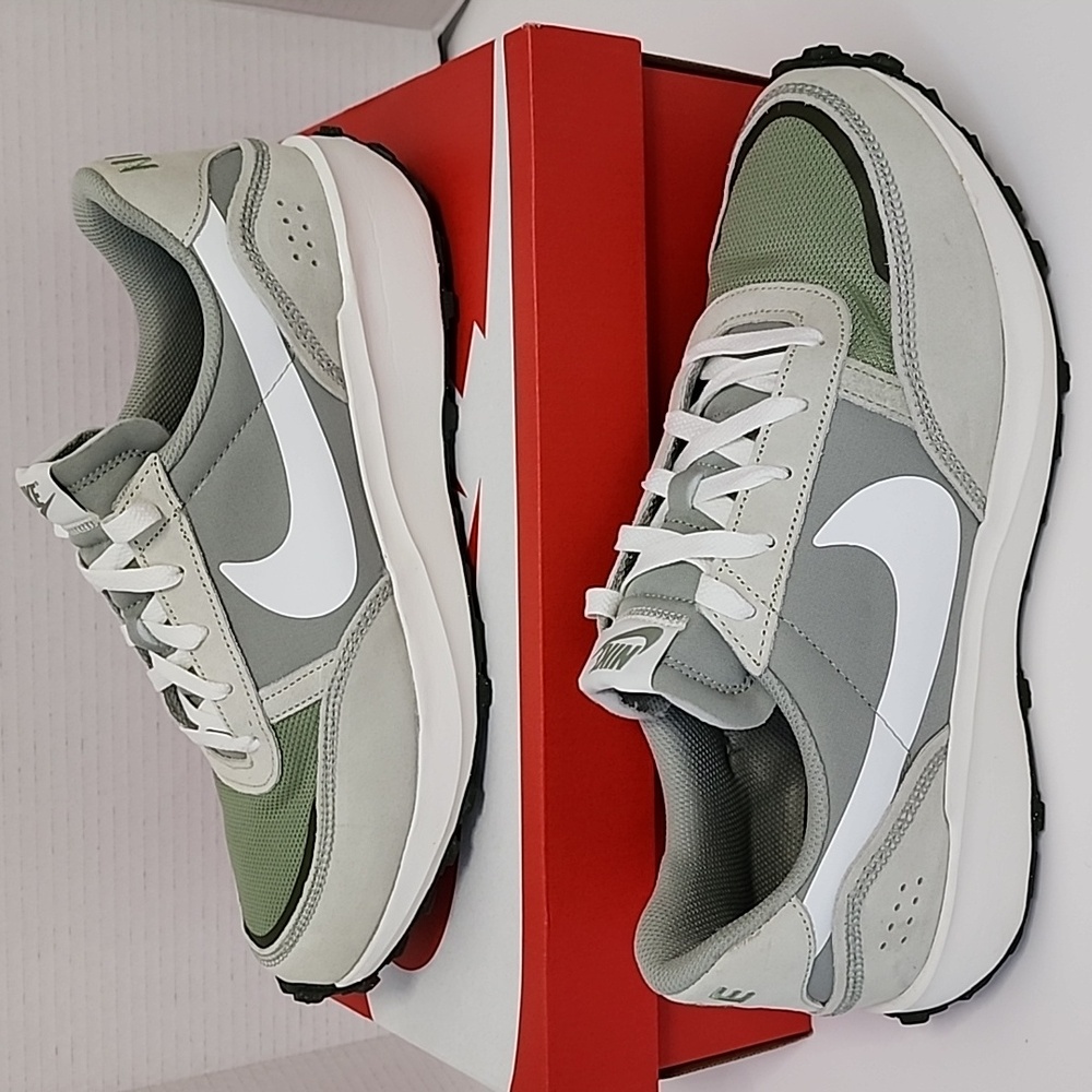 Nike Men's Waffle Nav Suede Jade Horizon Green Comfort Sneakers Shoes Size 10